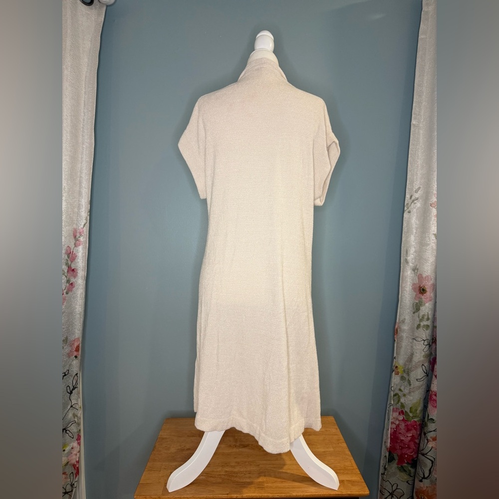 Barefoot Dreams Short-Sleeve Cozy Cream Cardigan - Picture 4 of 7